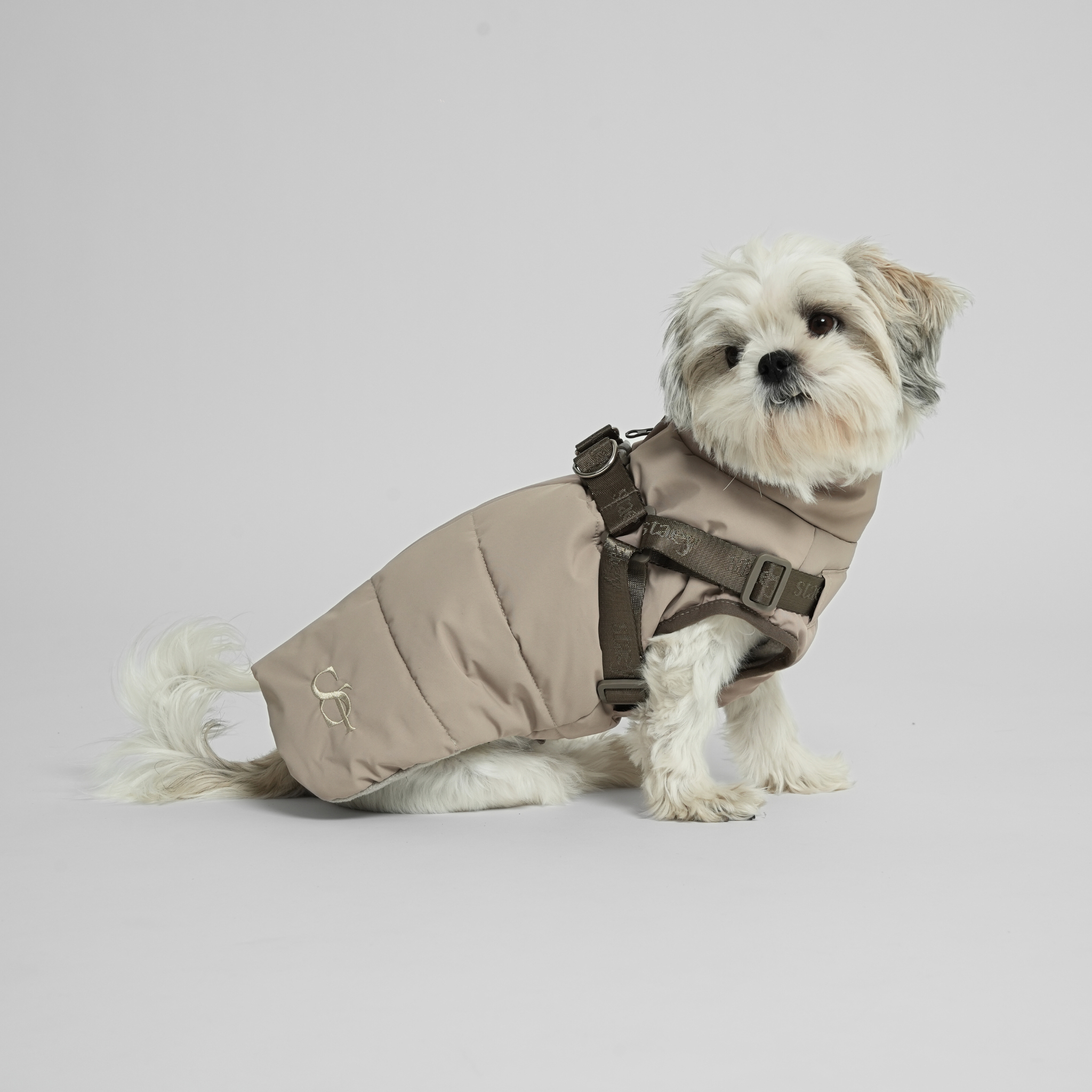 Vera Dog Coat with Harness | Sand
