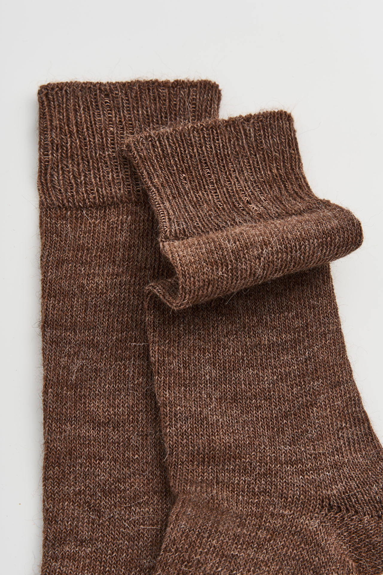 Treacle Brown Alpaca Socks