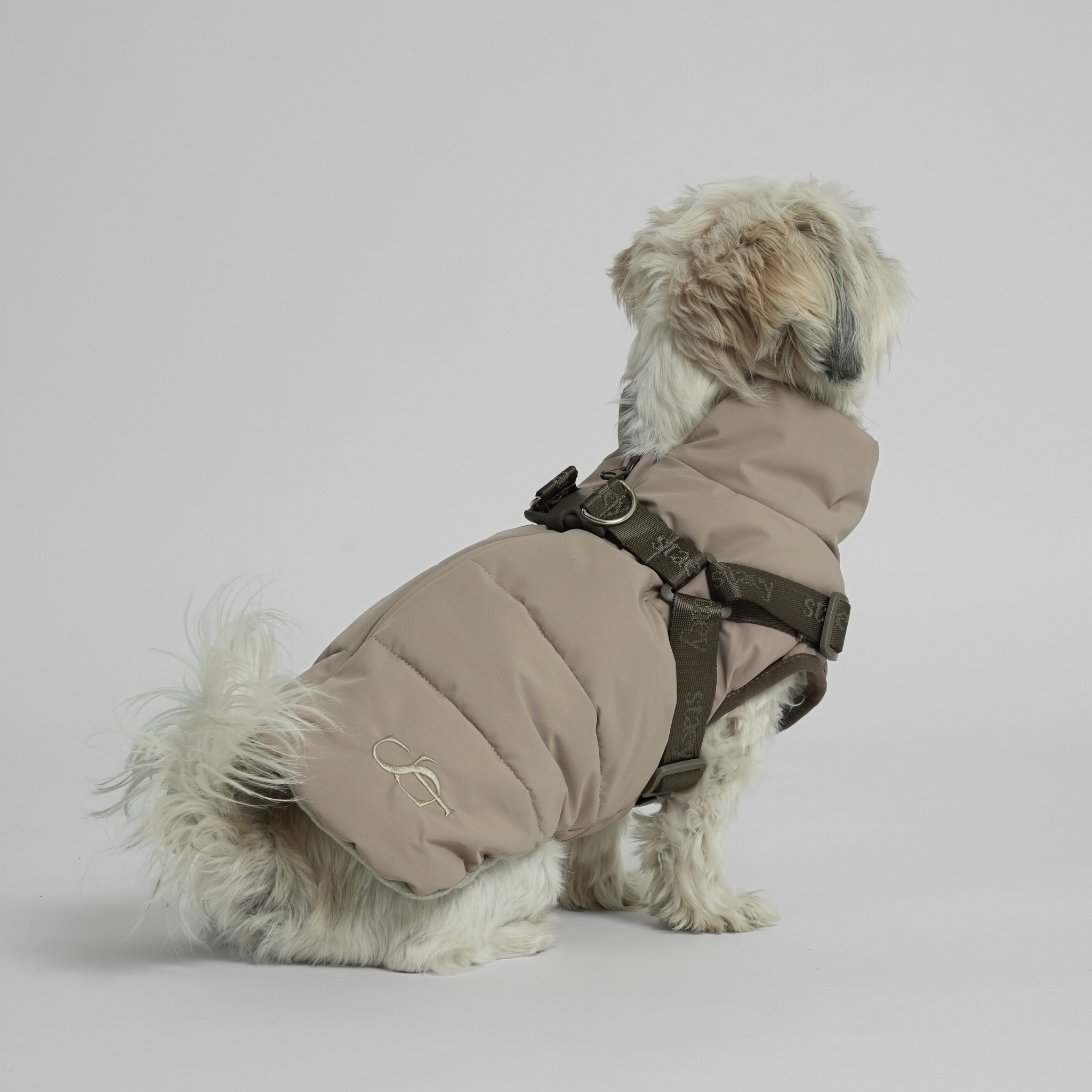 Vera Dog Coat with Harness | Sand