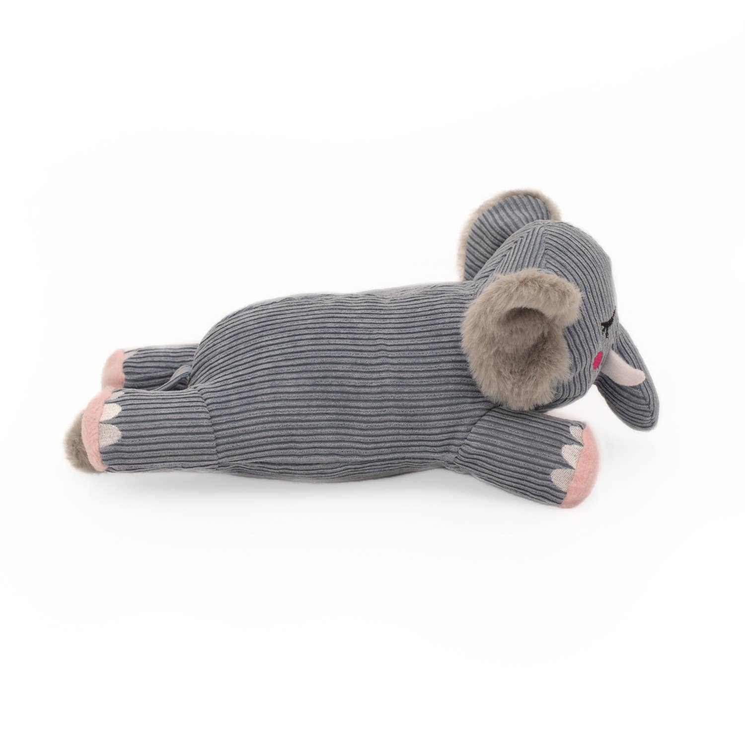 Snooziez with Shhhqueaker - Elephant - Silent Dog Toy