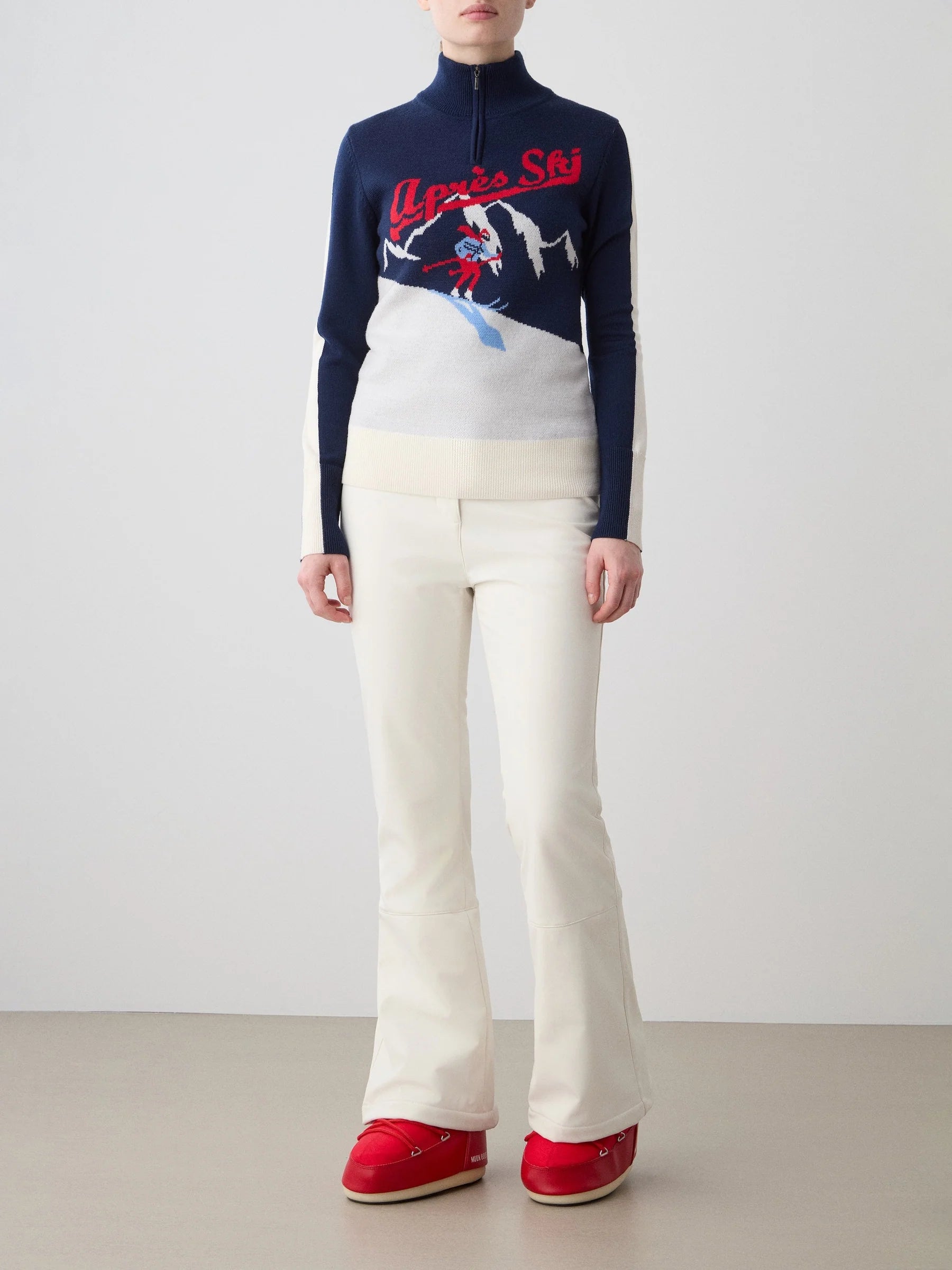 AfterSki ZipUp Sweater- Navy blue