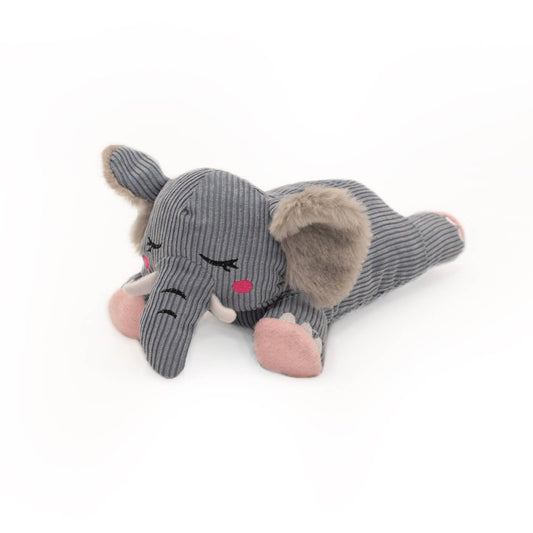 Snooziez with Shhhqueaker - Elephant - Silent Dog Toy
