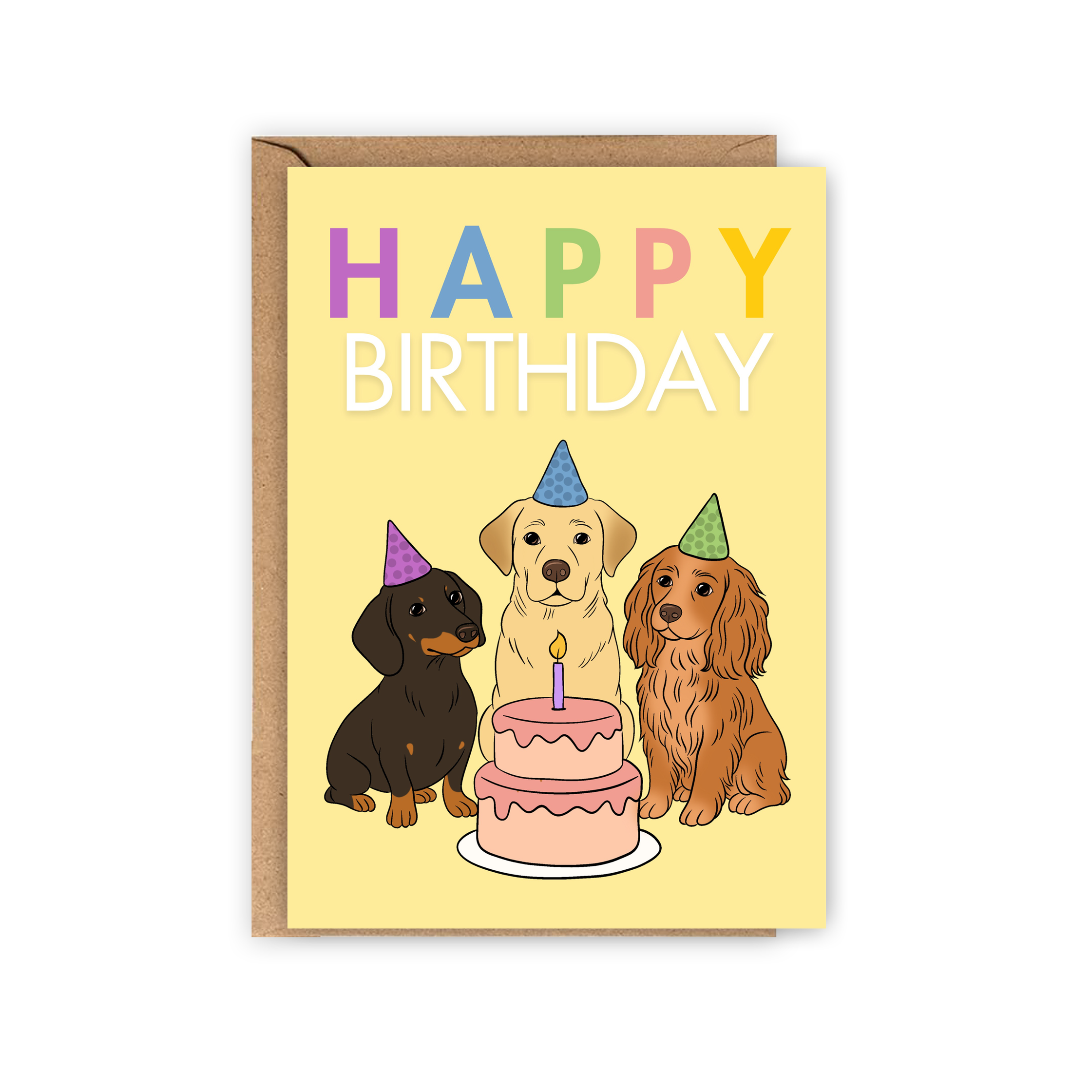 LOLLYPOPARTSTUDIO - Carte anniversaire « Happy Birthday »