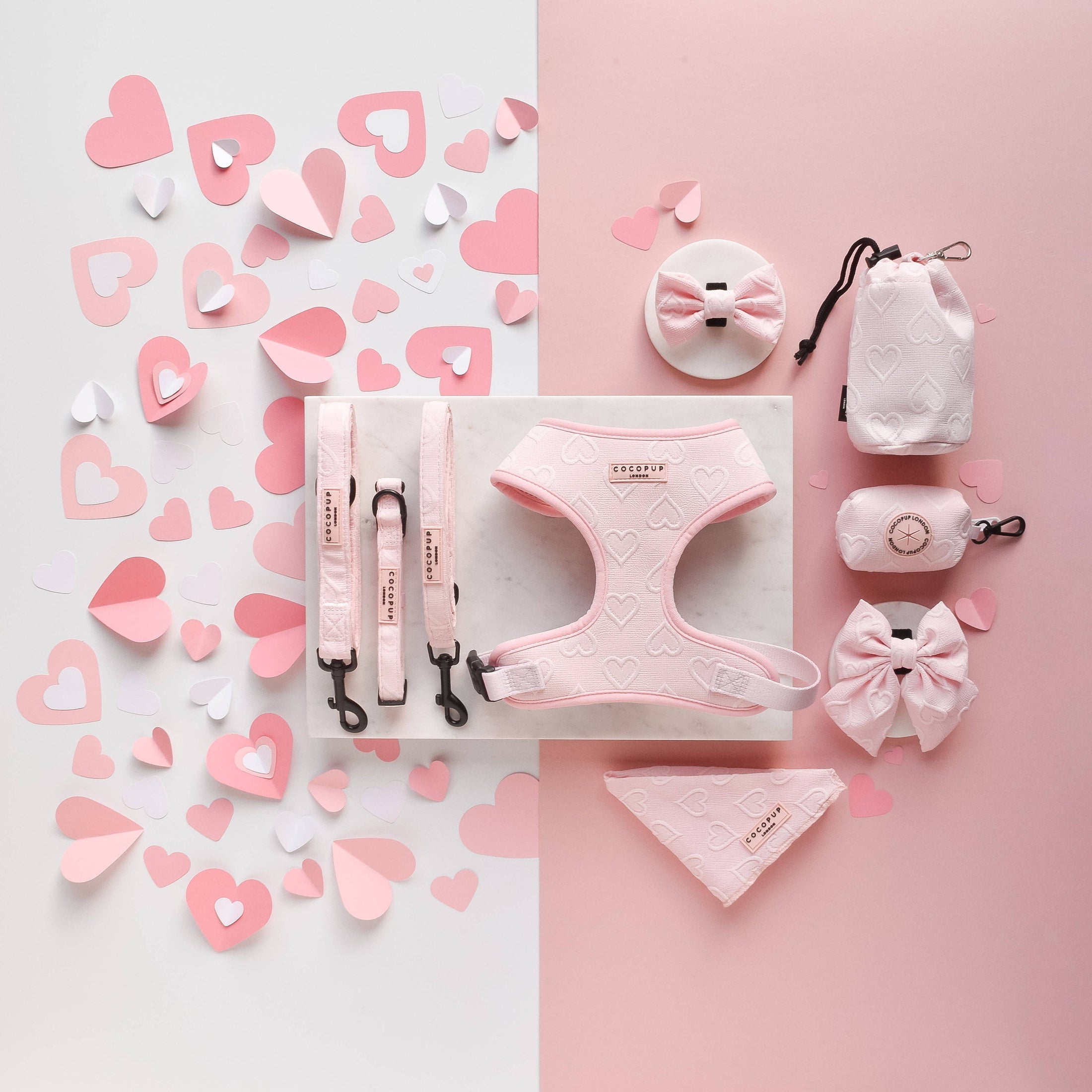 Pink Heart Luxe Sailor Bow
