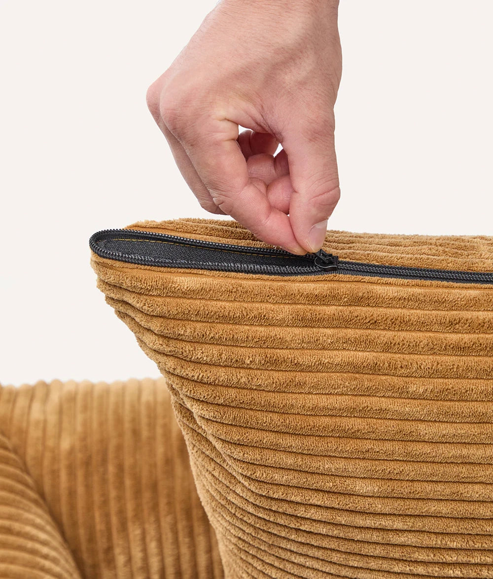 Mustard Corduroy Dog Bed - Snozy