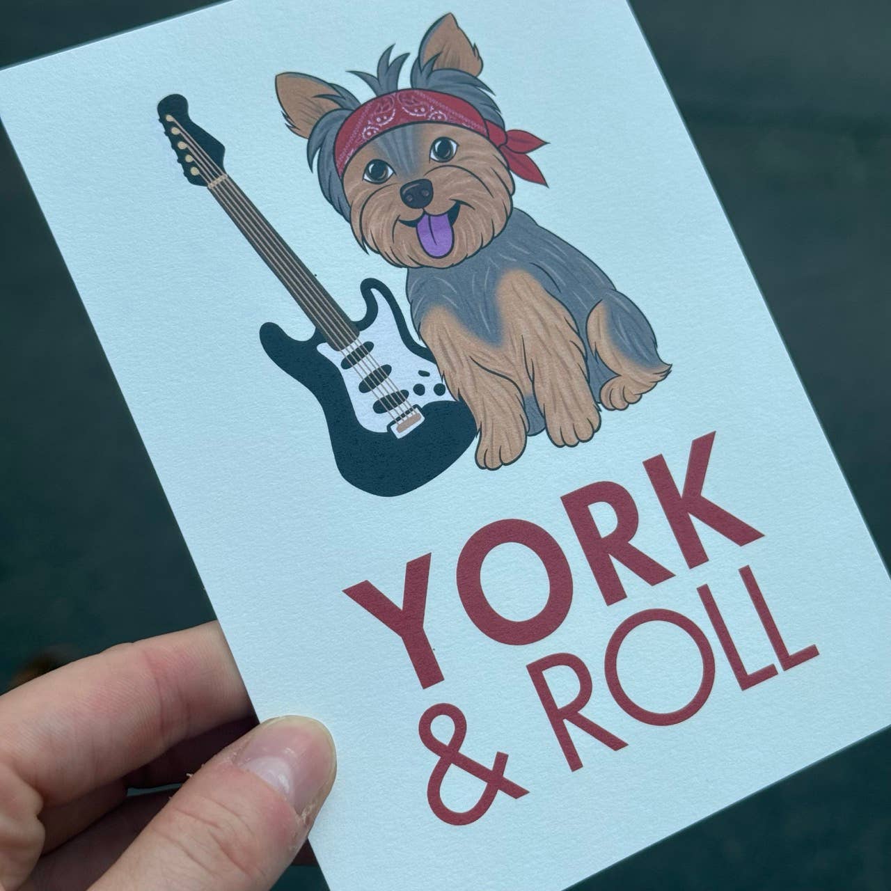 LOLLYPOPARTSTUDIO - Carte Yorkshire « York & Roll »