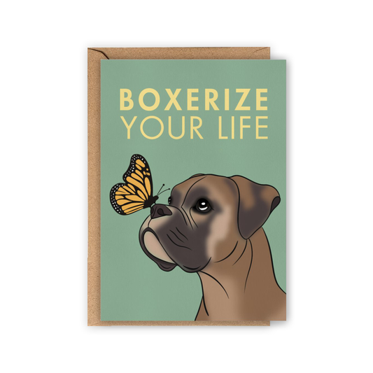 LOLLYPOPARTSTUDIO - Carte Boxer « Boxerize your life »