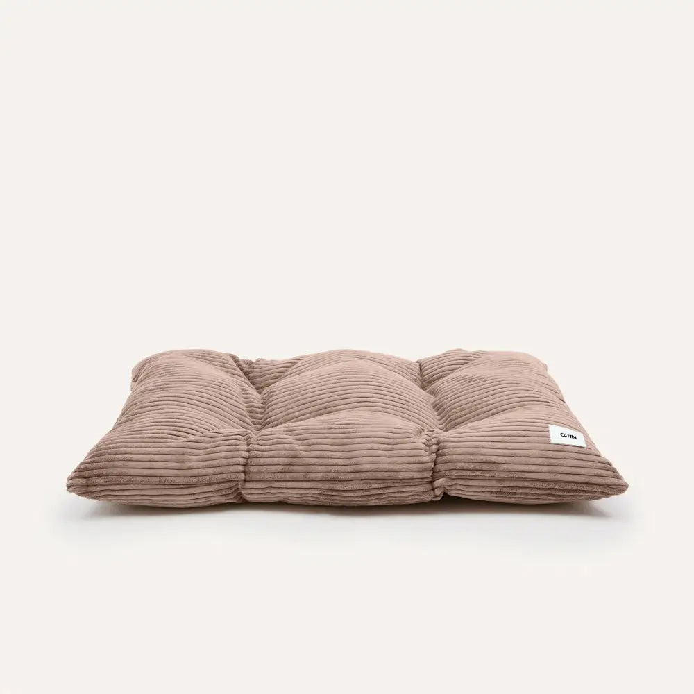 Beige Corduroy Dog Bed Cushion - Bela