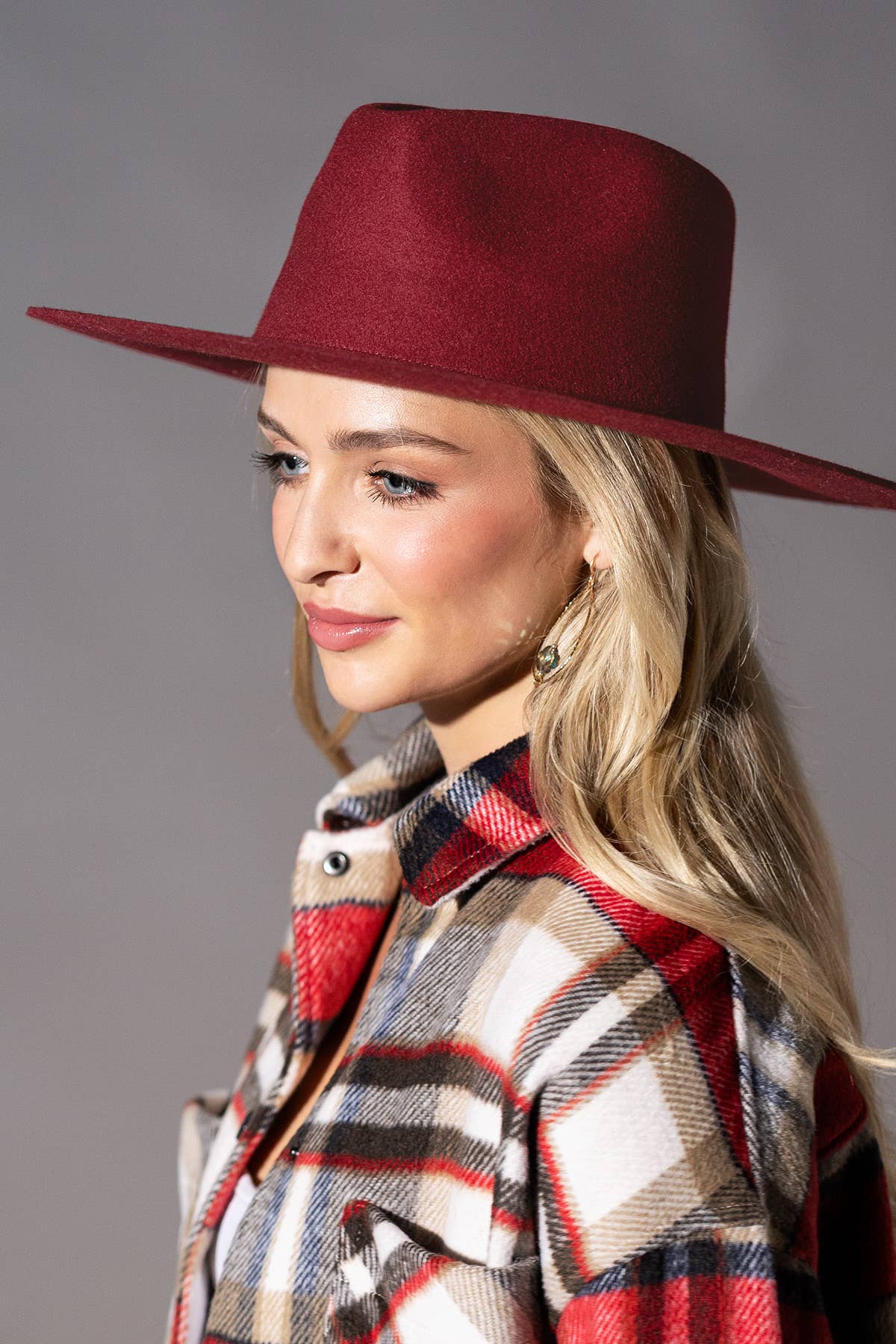 Australian Wool Teardrop Panama Hat-Blank - HAZEL / OS