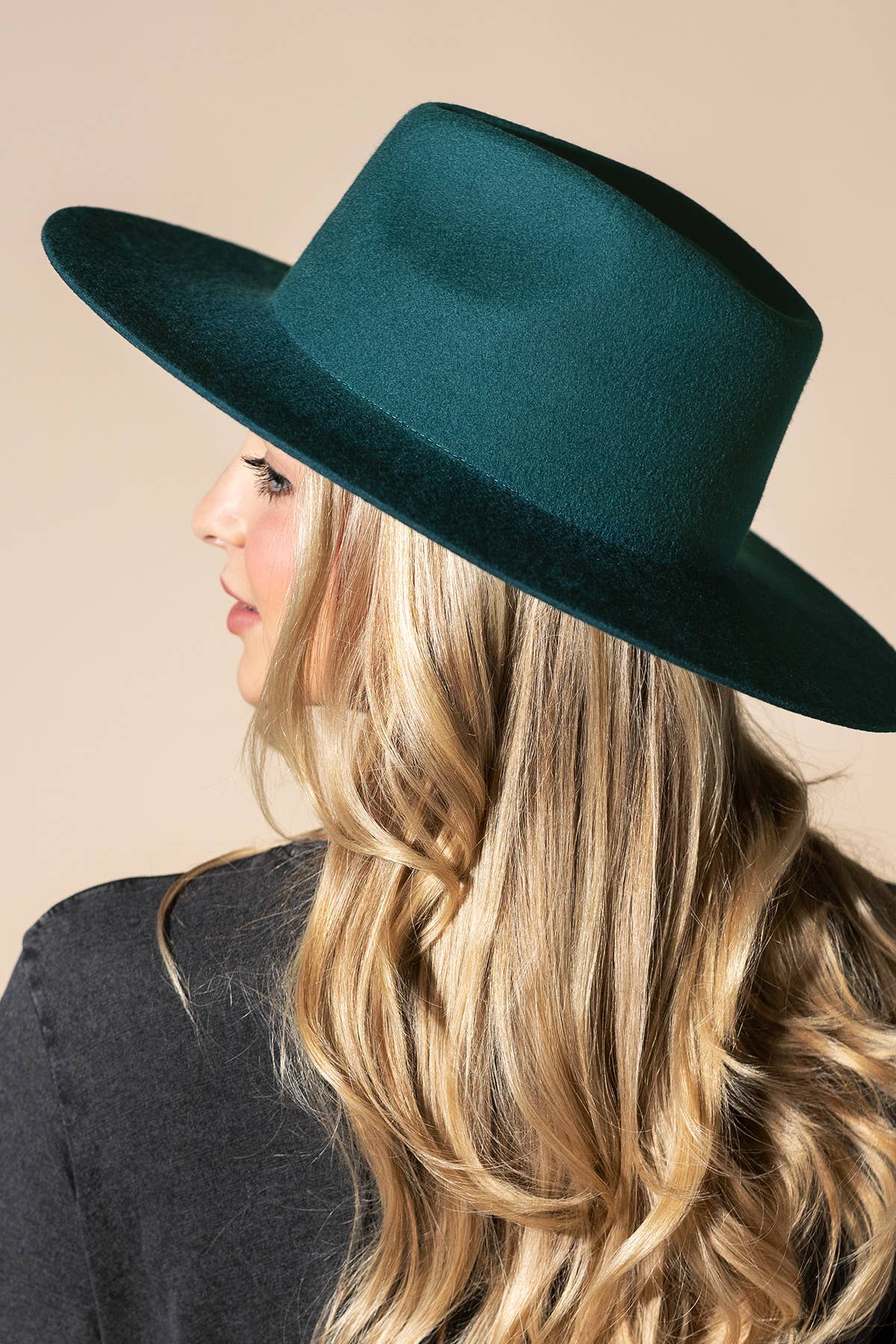 Australian Wool Teardrop Panama Hat-Blank - HAZEL / OS