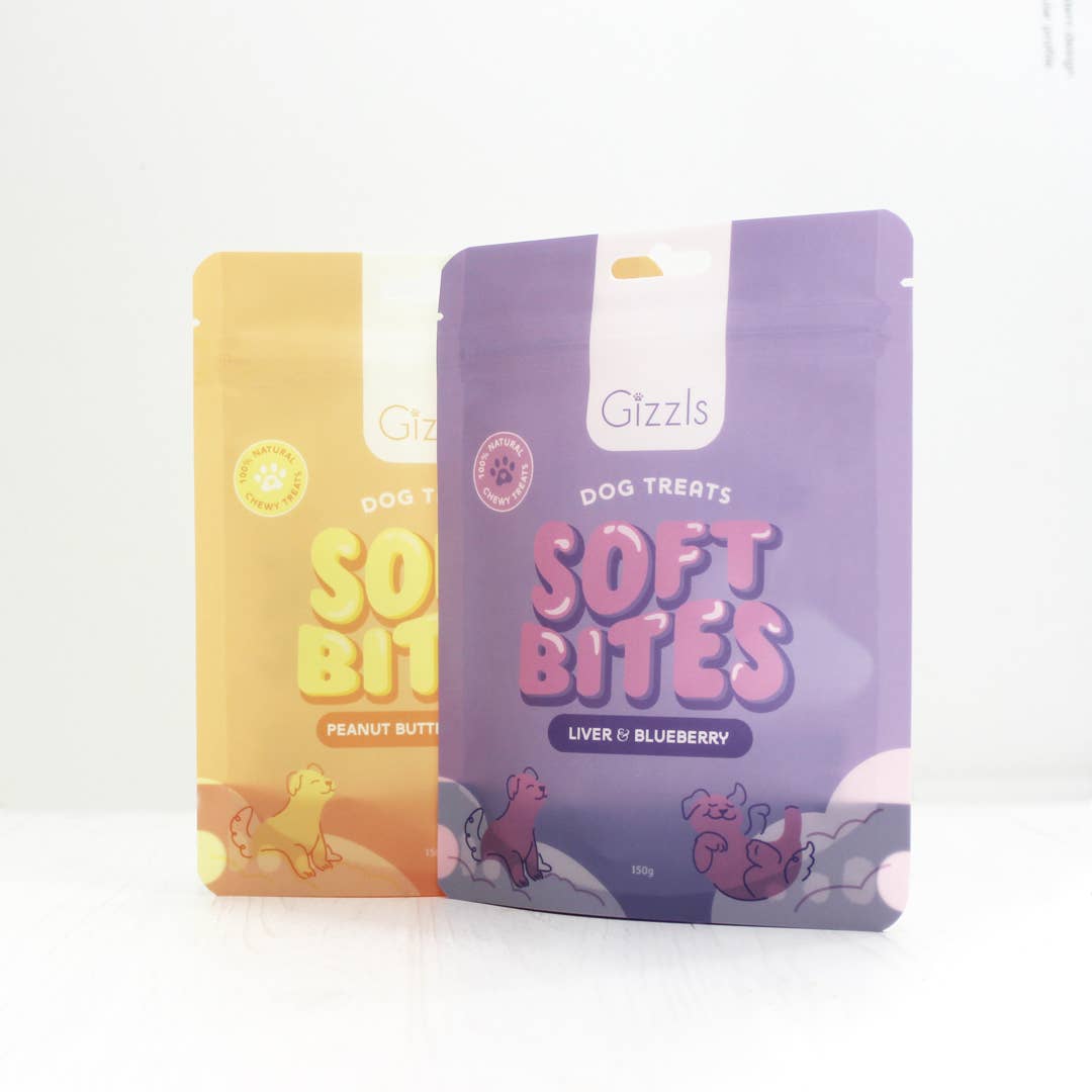 Gizzls Soft Bites "The Purple One" Dog Treats