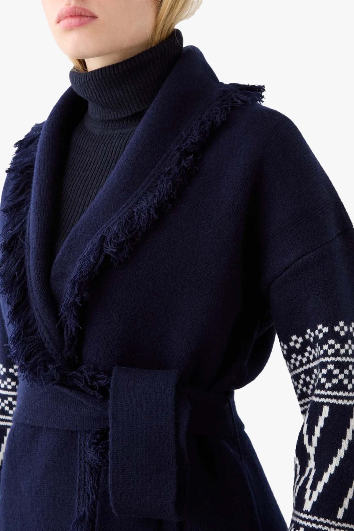 Setesdal Cardigan women - Navy blue