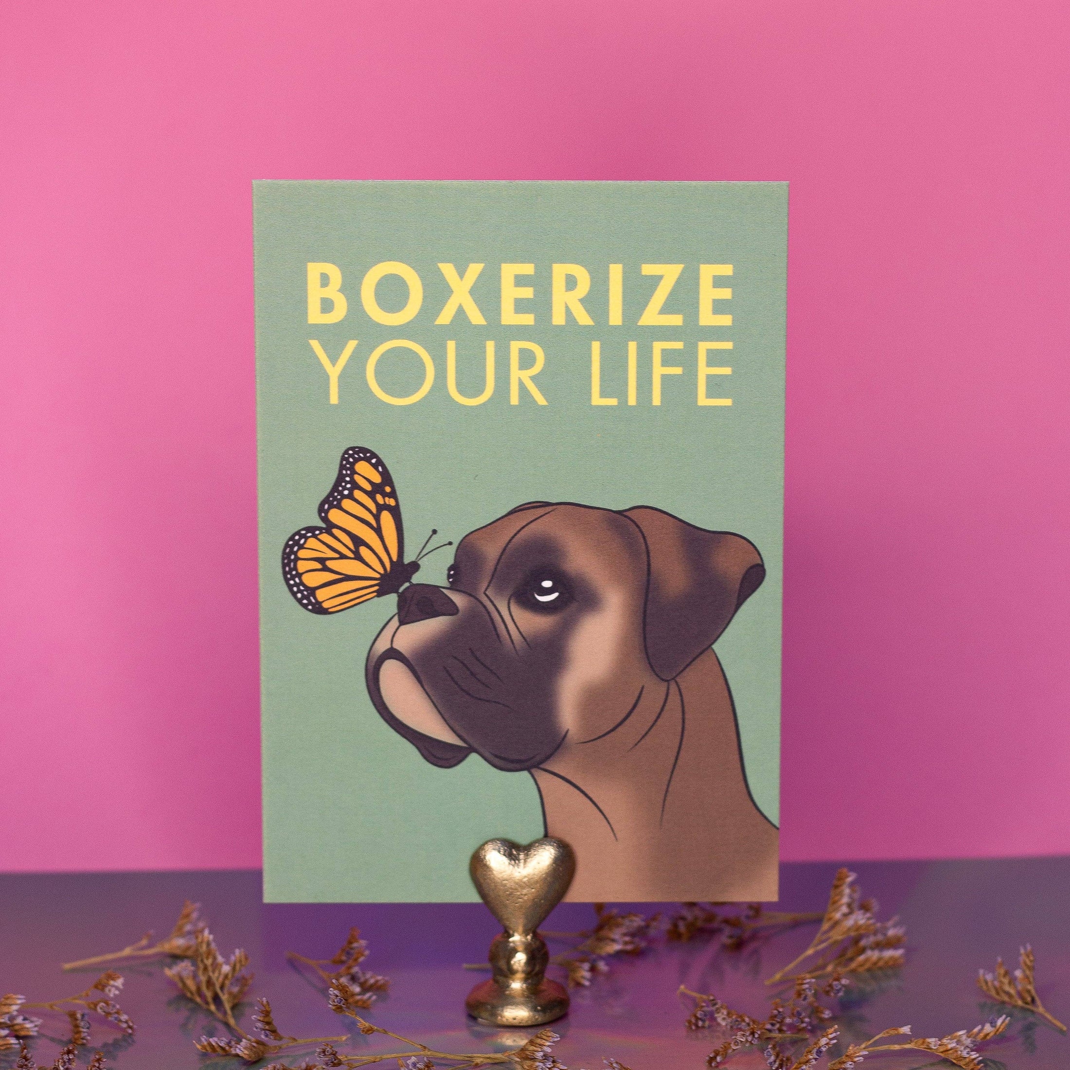 LOLLYPOPARTSTUDIO - Carte Boxer « Boxerize your life »