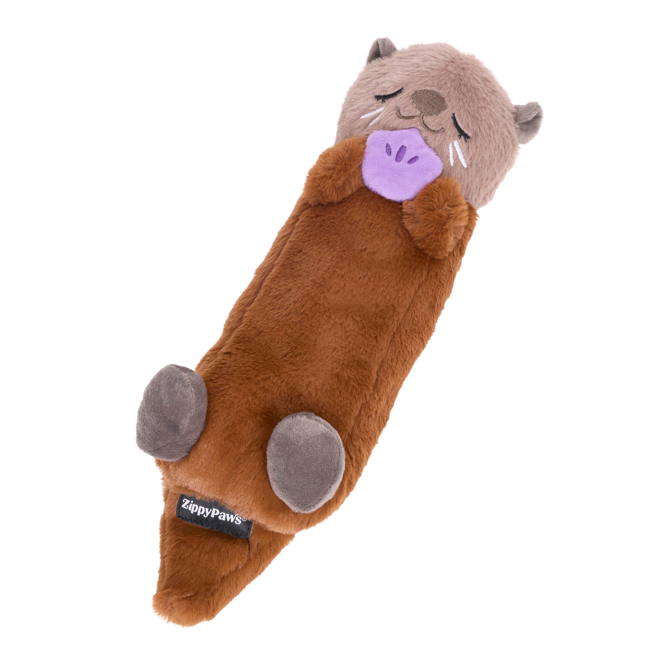 Snooziez with Shhhqueaker - Otter - Silent Dog Toy