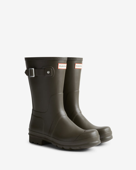 Hunter Mens Original Short Boot Chocolate Brown – Korte gummistøvler til herre