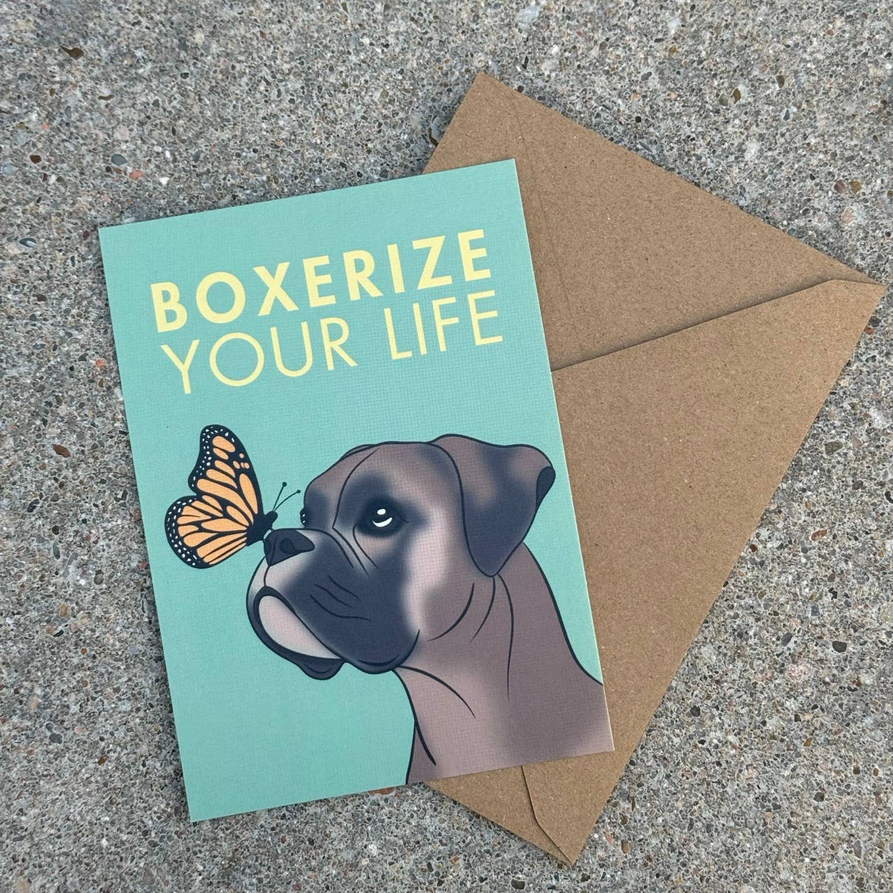 LOLLYPOPARTSTUDIO - Carte Boxer « Boxerize your life »