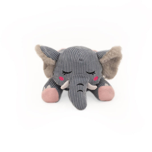 Snooziez with Shhhqueaker - Elephant - Silent Dog Toy