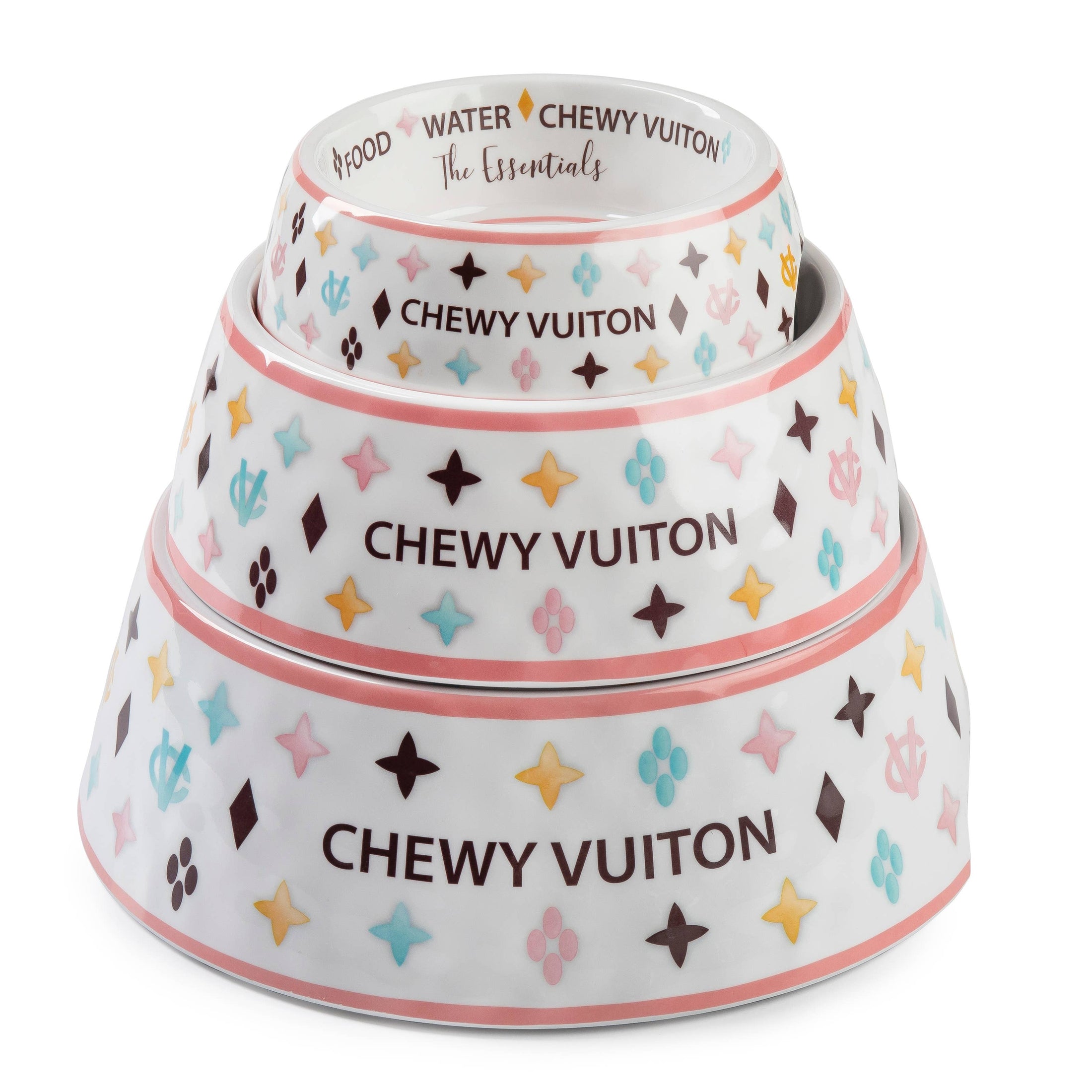 White Chewy Vuiton Matskål
