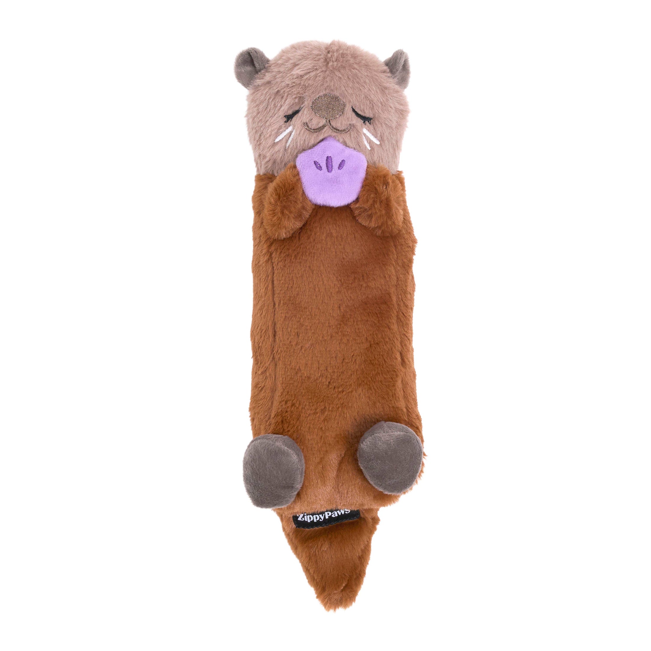 Snooziez with Shhhqueaker - Otter - Silent Dog Toy