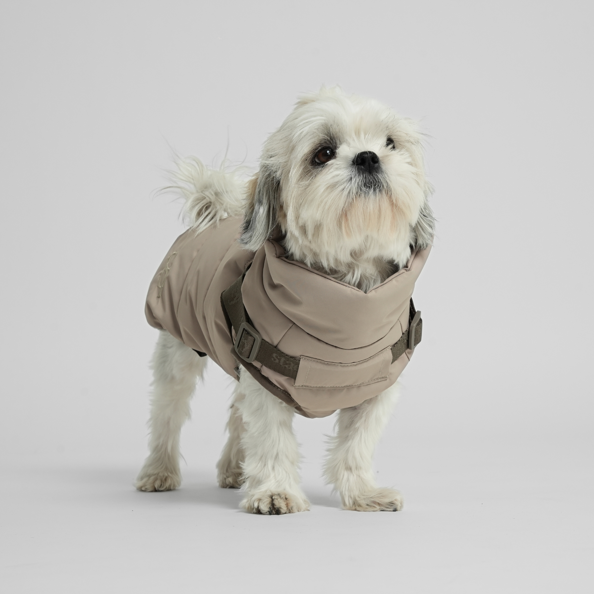 Vera Dog Coat with Harness | Sand