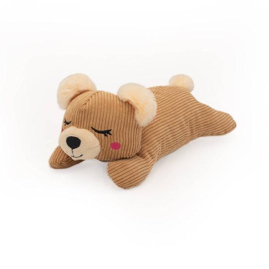 Snooziez with Shhhqueaker - Bear  - Silent Dog Toy