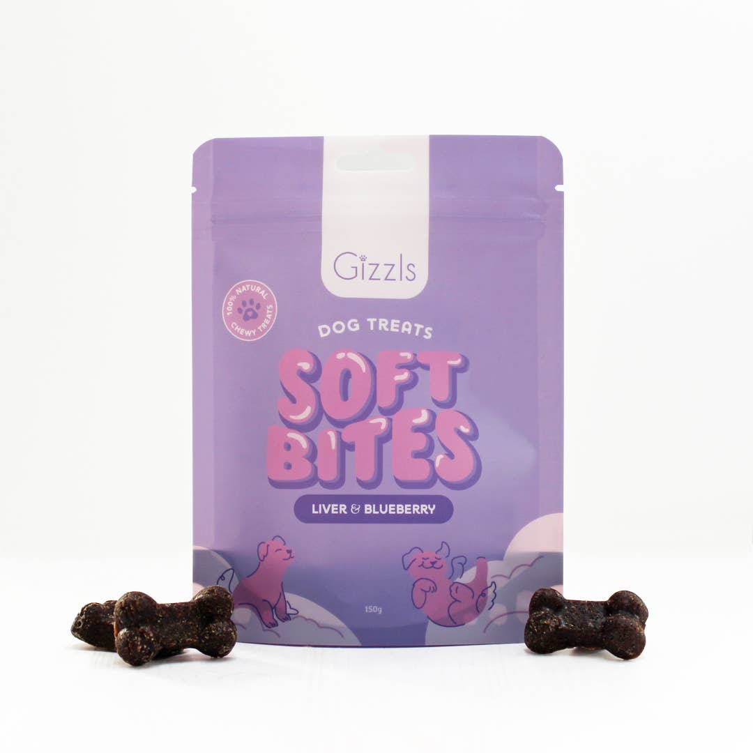 Gizzls Soft Bites "The Purple One" Dog Treats