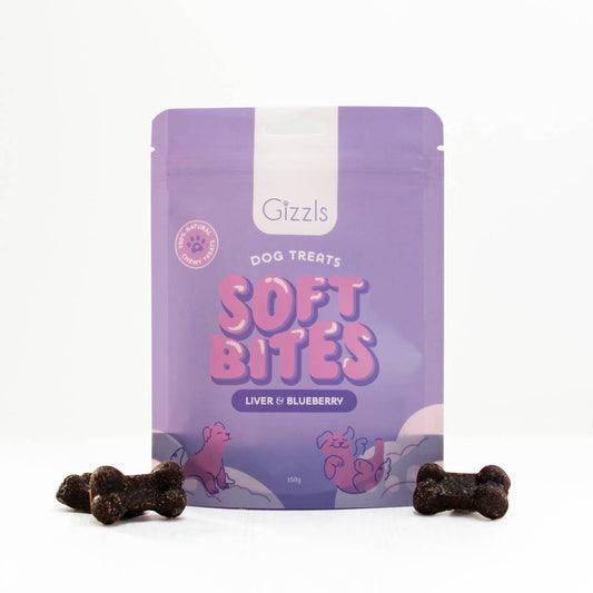 Gizzls Soft Bites "The Purple One" Dog Treats