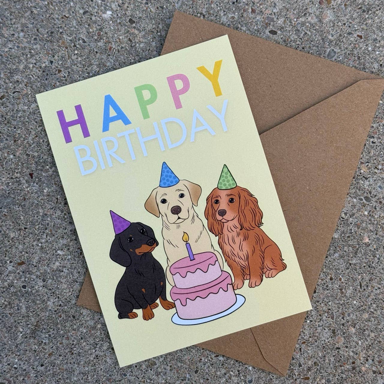LOLLYPOPARTSTUDIO - Carte anniversaire « Happy Birthday »