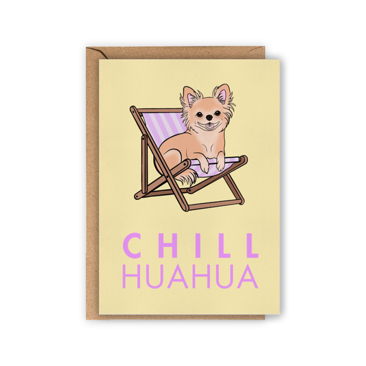 LOLLYPOPARTSTUDIO - Carte Chihuahua « Chillhuahua »
