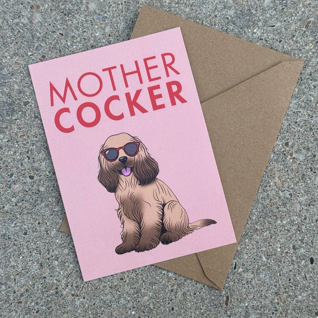 LOLLYPOPARTSTUDIO - Carte Cocker Anglais « Mother Cocker »