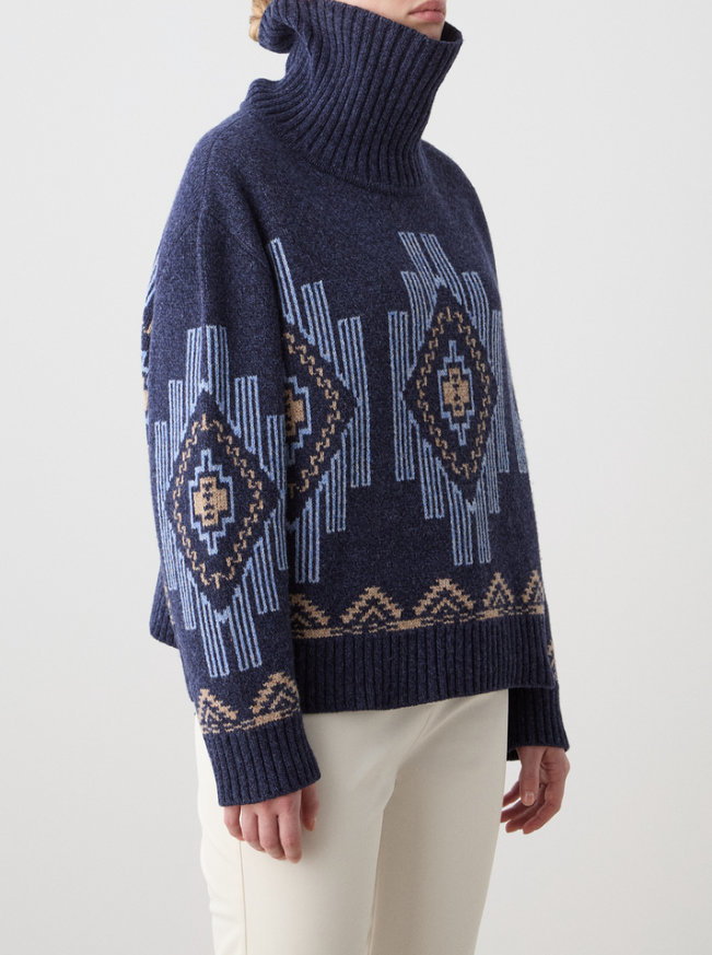 Pioneer Sweater women - Navy blue