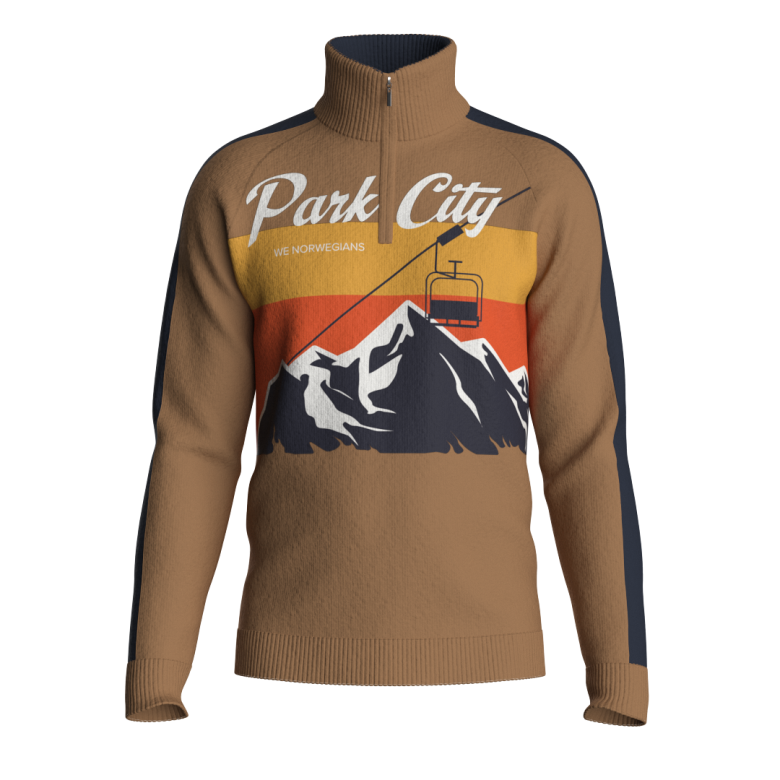 AfterSki Sweater men - Brown