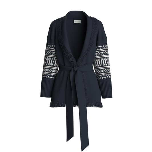 Setesdal Cardigan women - Navy blue