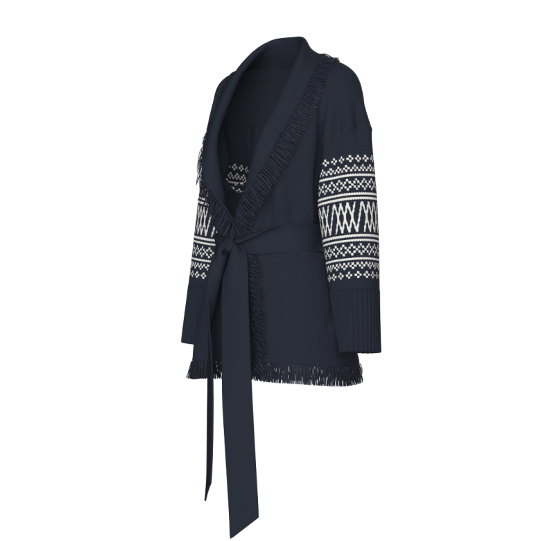 Setesdal Cardigan women - Navy blue